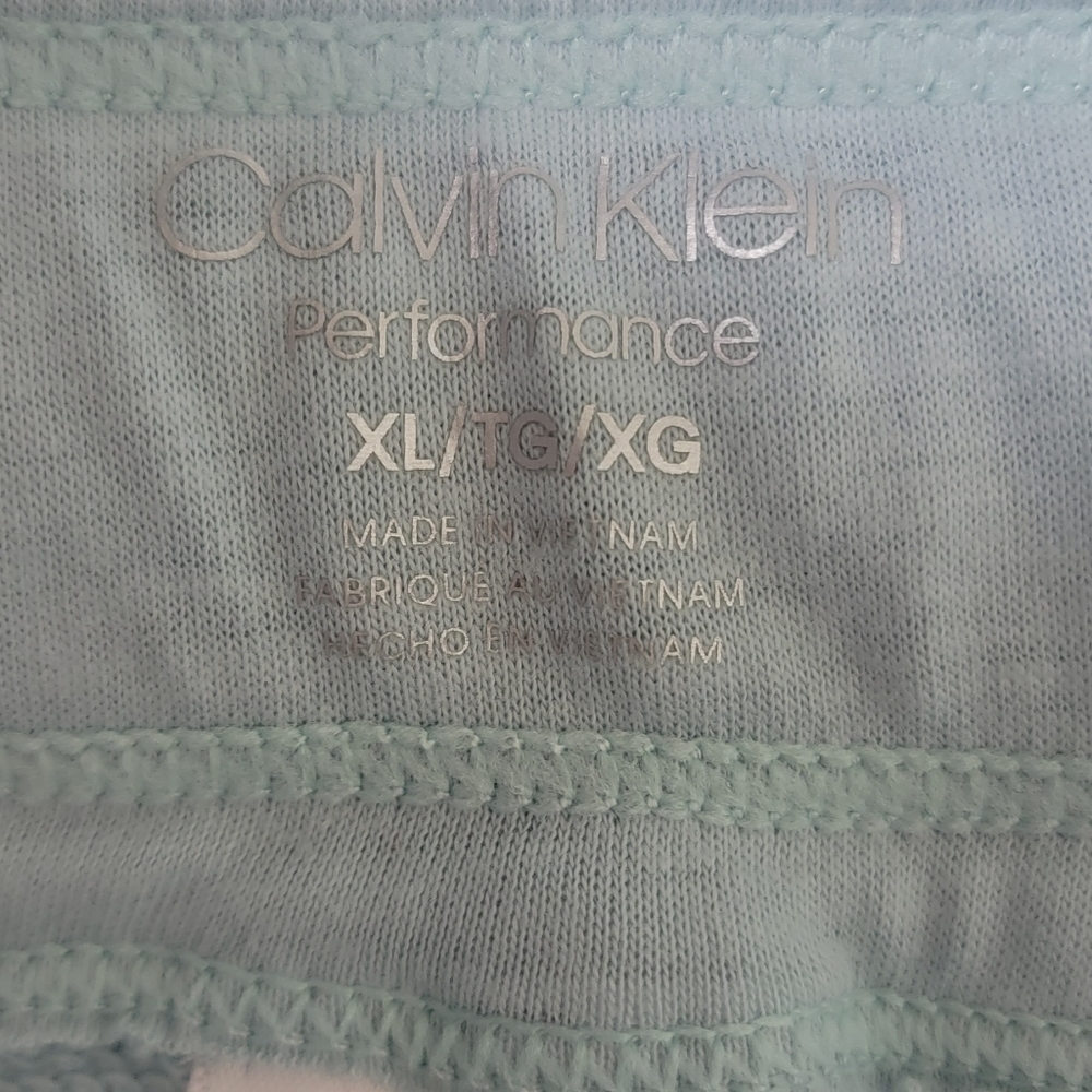 Calvin Klein Performance Blue Leopard Zebra Animal Print Soft Lounge Shorts XL - Picture 3 of 5